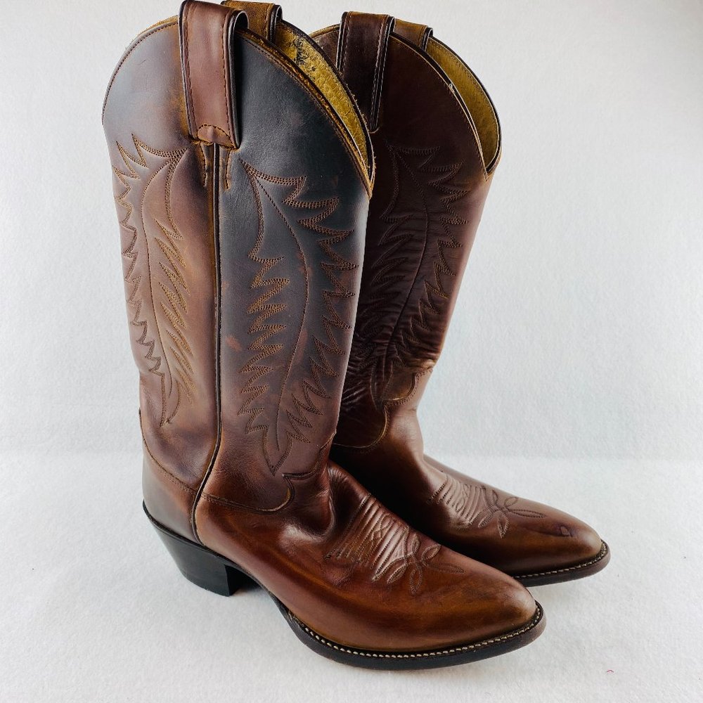 Justin L4934 Western Boots Bay Apache Cowboy 7.5
